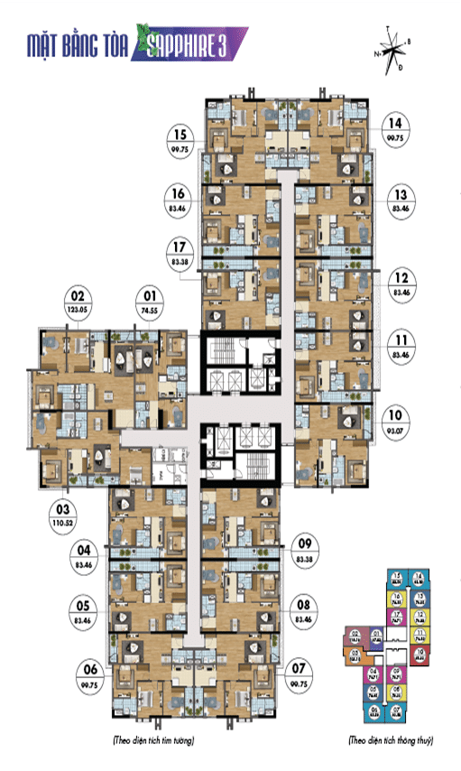 Mặt bằng Chung cư TNR Goldmark City