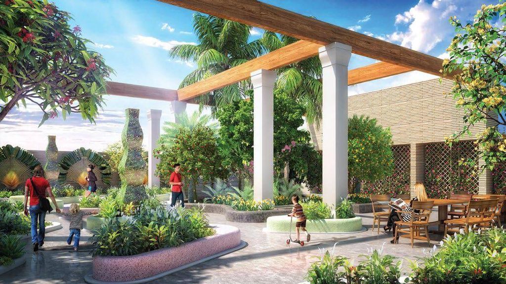 vườn nhiệt đới dự án Chung cư TNR Goldmark City