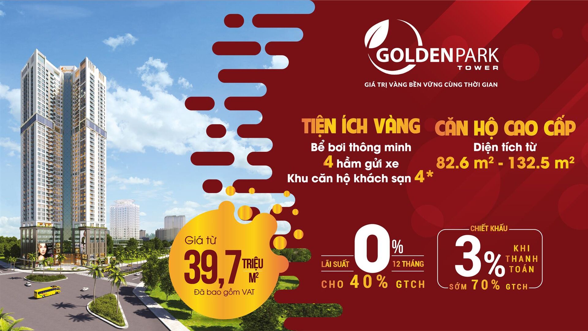 chính sách bán hàng Dự án Golden Park Tower
