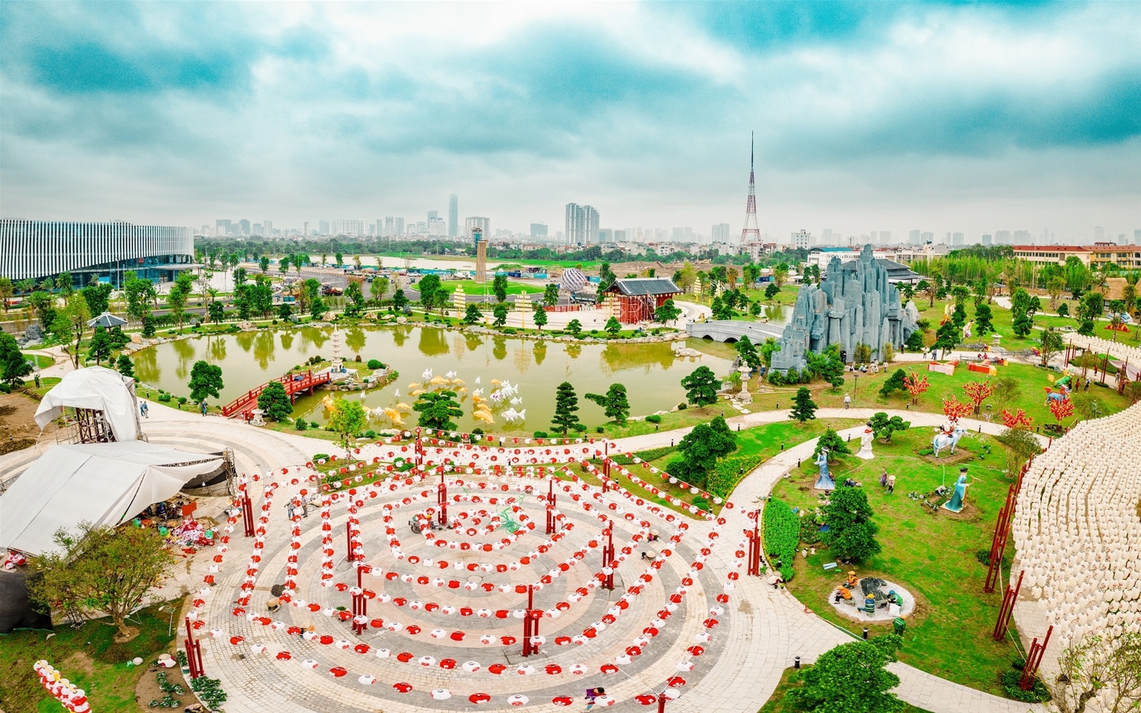 Ảnh thực tế Vườn Nhật tại Dự án Vinhomes Smart City