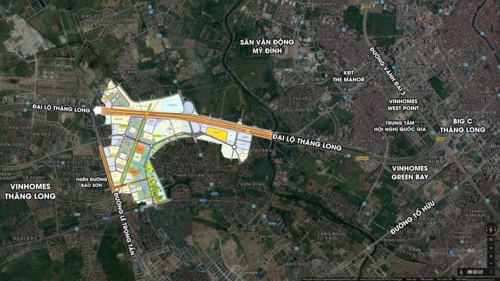 Vị trí Trung tâm Phía Tây của Imperia Smart City Tây Mỗ
