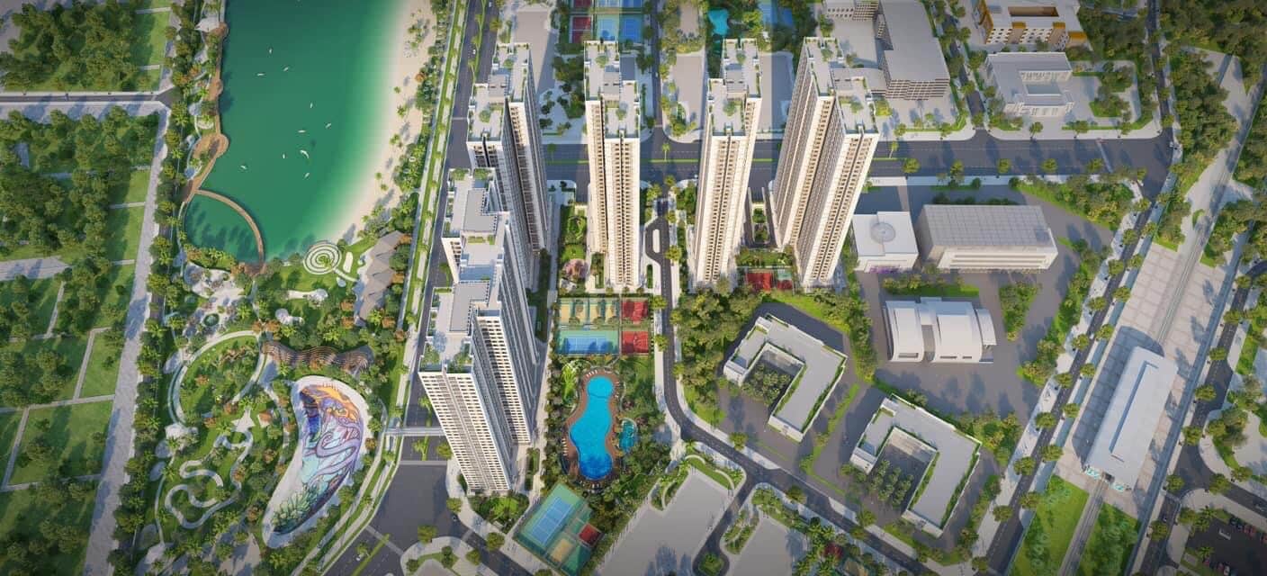 Flycam Dự án MIK Smart City trong Vinhomes Smart City